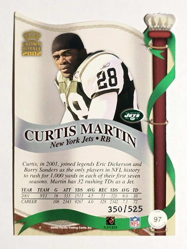 2002 Crown Royale Red #97 Curtis Martin