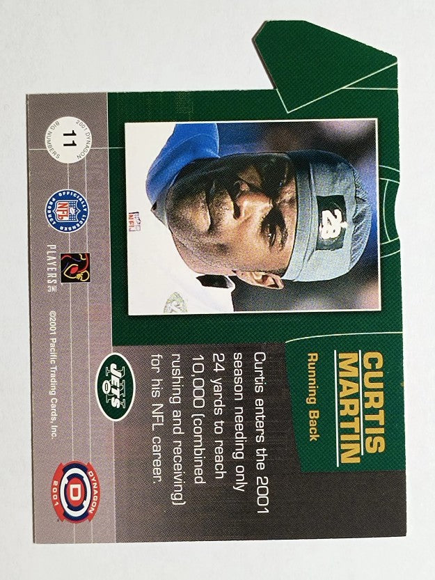 2001 Pacific Dynagon Big Numbers #11 Curtis Martin