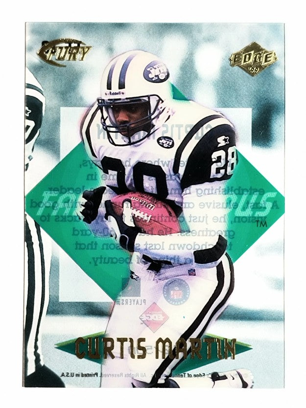 1999 Collector's Edge Fury Fast and Furious #18 Curtis Martin