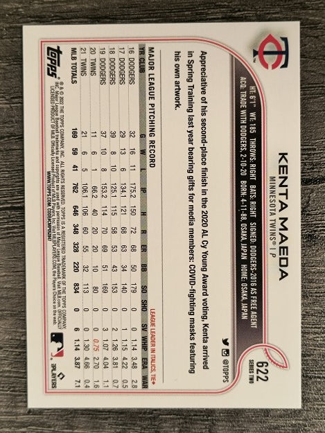 2022 Topps #622 Kenta Maeda