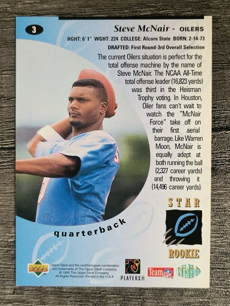 1995 Upper Deck Electric Silver #3 Steve McNair
