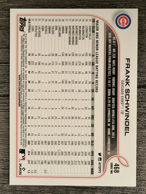 2022 Topps #468 Frank Schwindel