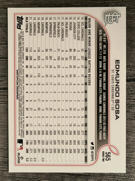 2022 Topps #565 Edmundo Sosa