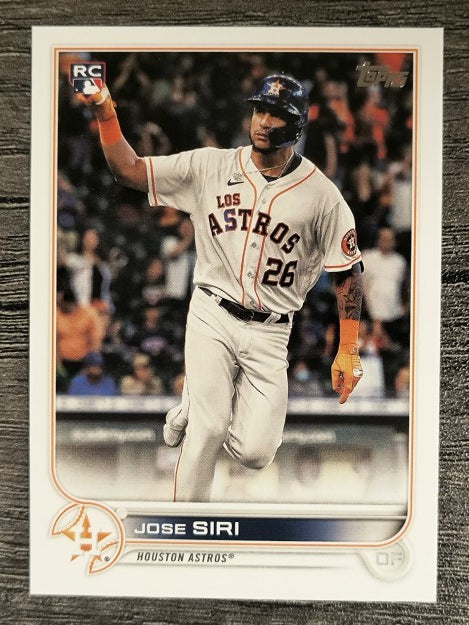2022 Topps #599 Jose Siri RC