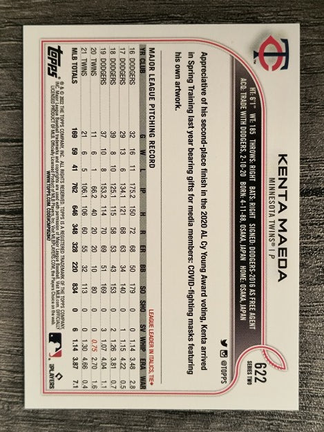 2022 Topps #622 Kenta Maeda