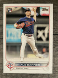 2022 Topps #641 Charlie Barnes RC