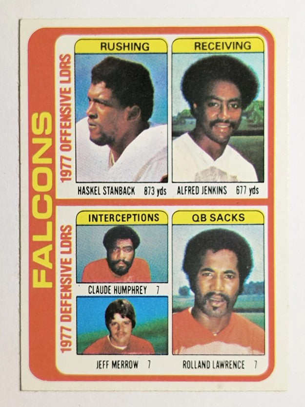 1978 Topps #501 H.Stanback/Claude Humphrey/Rolland Lawrence TL (NM)