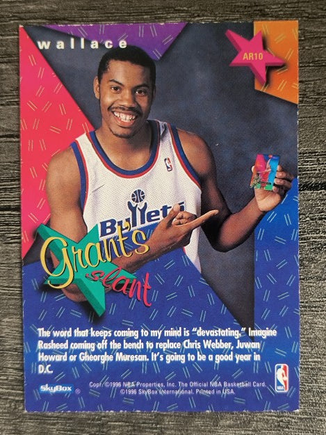 1995-96 Hoops Grant's All-Rookies #AR10 Rasheed Wallace
