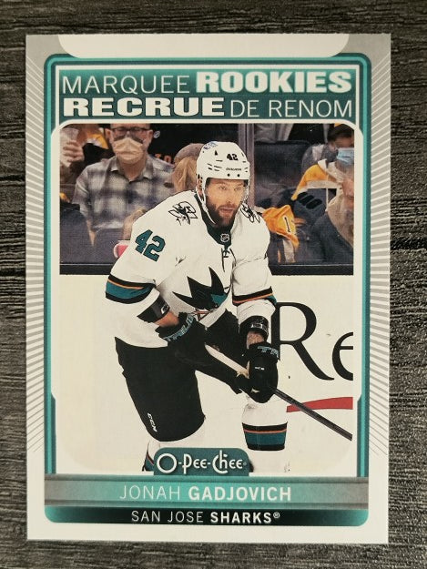 2021-22 O-Pee-Chee #640 Jonah Gadjovich RC