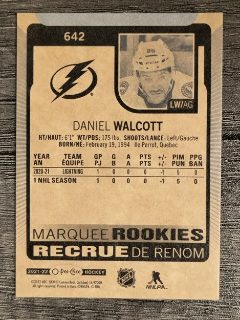 2021-22 O-Pee-Chee #642 Daniel Walcott RC