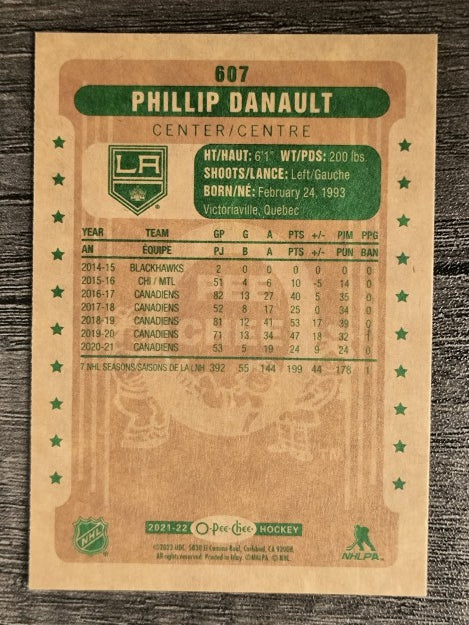 2021-22 O-Pee-Chee Retro #607 Phillip Danault