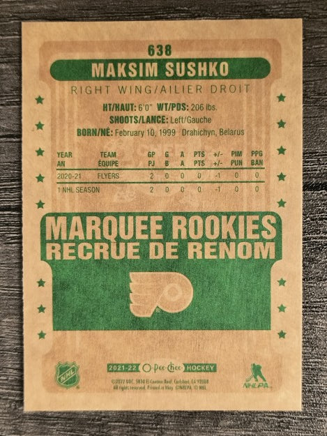 2021-22 O-Pee-Chee Retro #638 Maksim Sushko