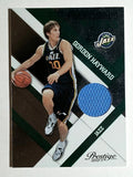 2010-11 Prestige Prestigious Picks Materials Green #9 Gordon Hayward