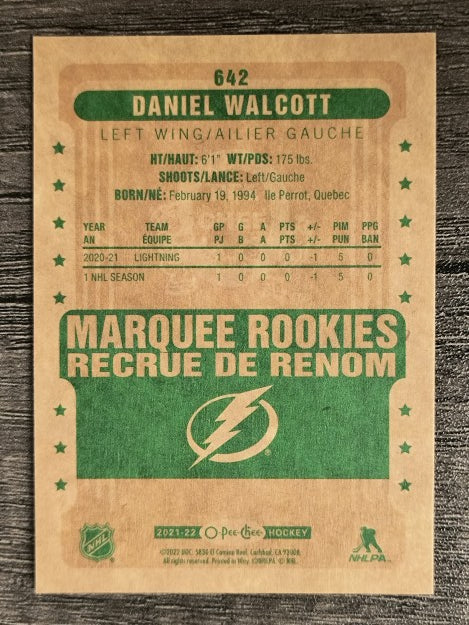 2021-22 O-Pee-Chee Retro #642 Daniel Walcott