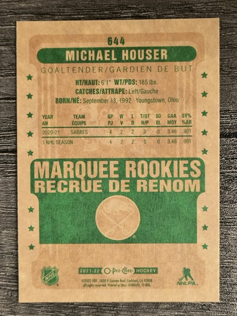 2021-22 O-Pee-Chee Retro #644 Michael Houser