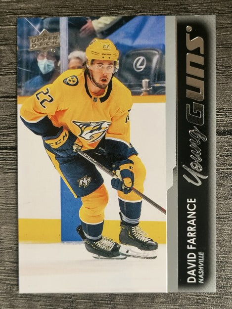 2021-22 Upper Deck #468 David Farrance YG RC