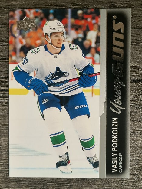 2021-22 Upper Deck #481 Vasily Podkolzin YG RC