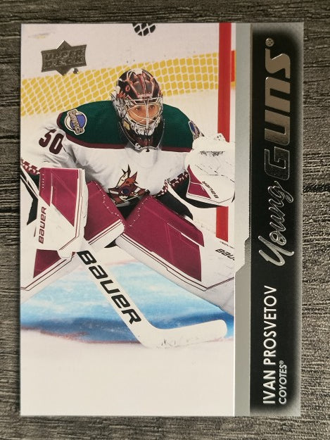 2021-22 Upper Deck #484 Ivan Prosvetov YG RC