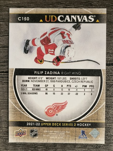 2021-22 Upper Deck Canvas #C150 Filip Zadina