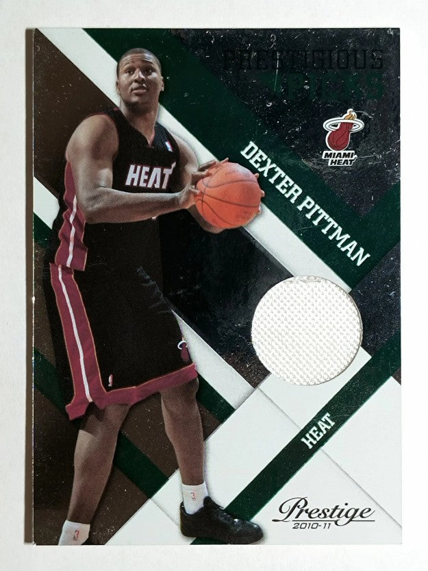 2010-11 Prestige Prestigious Picks Materials Green #30 Dexter Pittman