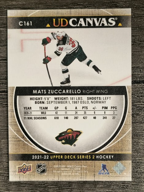 2021-22 Upper Deck Canvas #C161 Mats Zuccarello