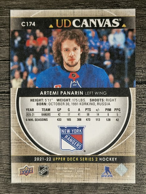 2021-22 Upper Deck Canvas #C174 Artemi Panarin