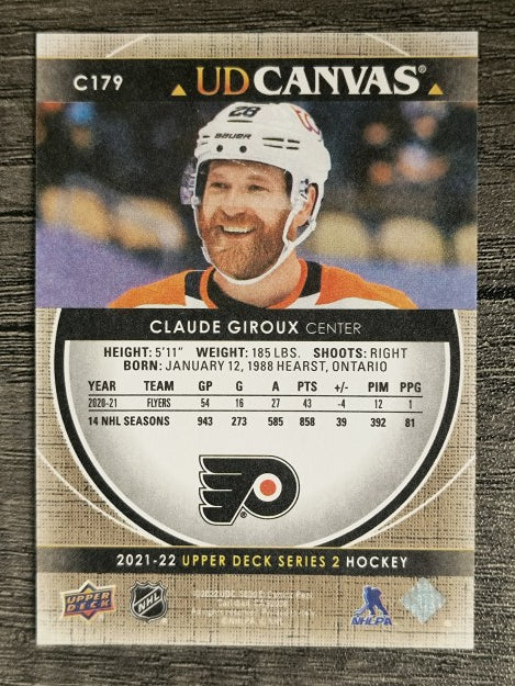 2021-22 Upper Deck Canvas #C179 Claude Giroux