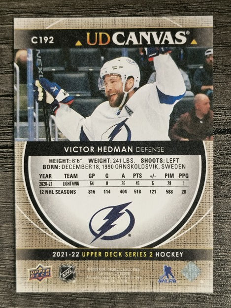 2021-22 Upper Deck Canvas #C192 Victor Hedman