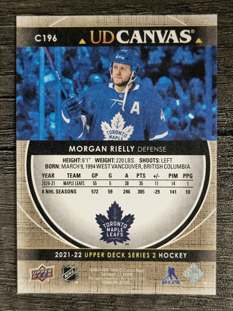 2021-22 Upper Deck Canvas #C196 Morgan Rielly