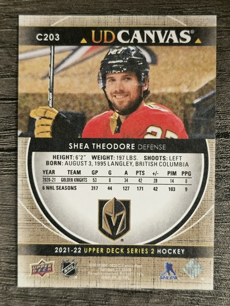 2021-22 Upper Deck Canvas #C203 Shea Theodore