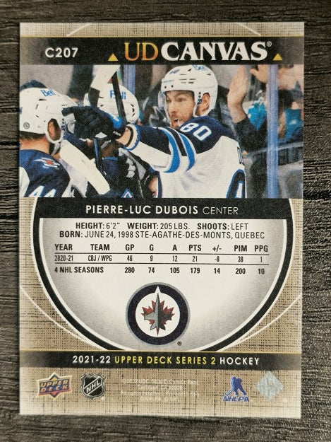 2021-22 Upper Deck Canvas #C207 Pierre-Luc Dubois