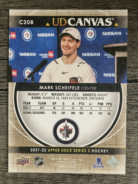 2021-22 Upper Deck Canvas #C208 Mark Scheifele