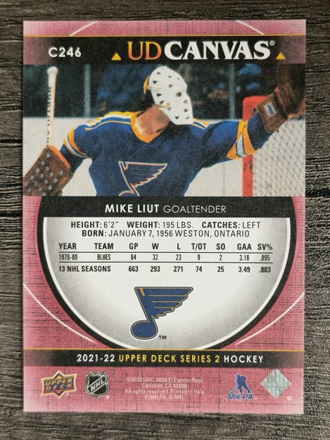 2021-22 Upper Deck Canvas #C246 Mike Liut