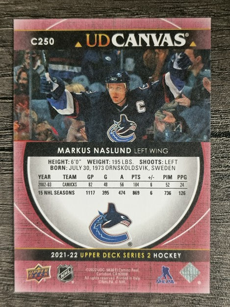 2021-22 Upper Deck Canvas #C250 Markus Naslund