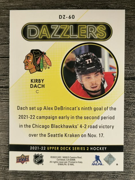 2021-22 Upper Deck Dazzlers #DZ60 Kirby Dach