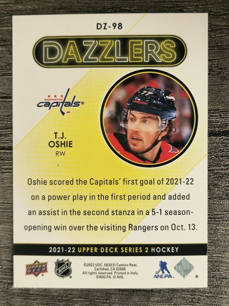 2021-22 Upper Deck Dazzlers #DZ98 T.J. Oshie
