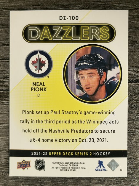 2021-22 Upper Deck Dazzlers #DZ100 Neal Pionk