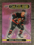 2021-22 Upper Deck Dazzlers Pink #DZ83 Brady Tkachuk