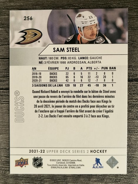 2021-22 Upper Deck French #256 Sam Steel