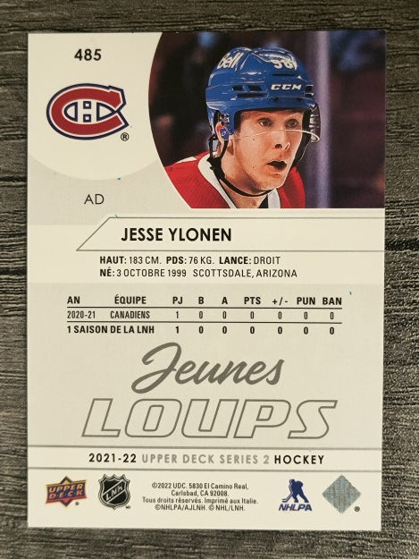 2021-22 Upper Deck French #485 Jesse Ylonen