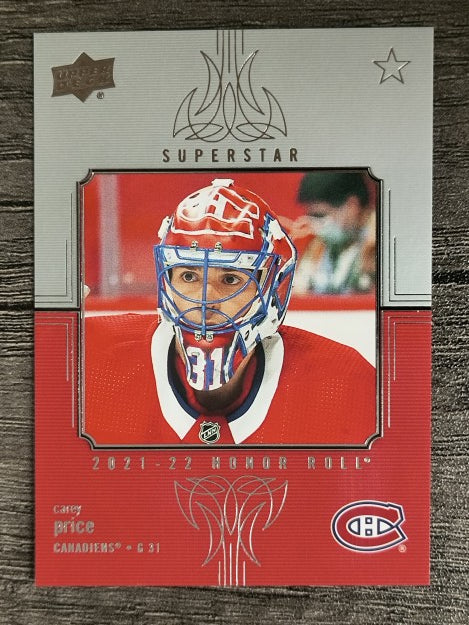 2021-22 Upper Deck Honor Roll #HR100 Carey Price