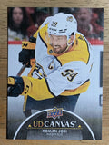 2021-22 Upper Deck Canvas Black #C165 Roman Josi