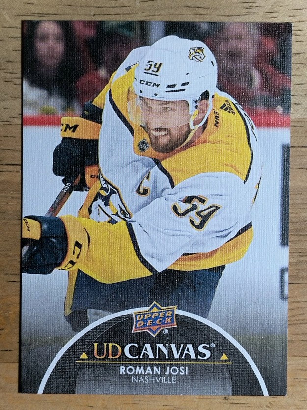 2021-22 Upper Deck Canvas Black #C165 Roman Josi