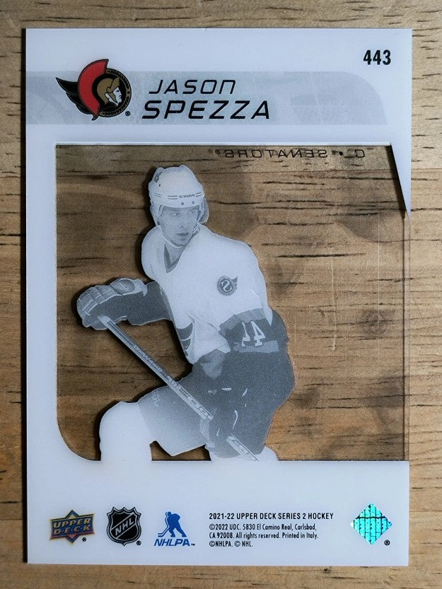 2021-22 Upper Deck Retro Young Guns Clear Cut 02-03 #443 Jason Spezza