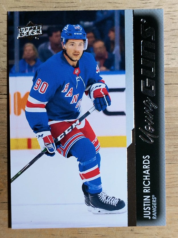 2021-22 Upper Deck #480 Justin Richards YG RC