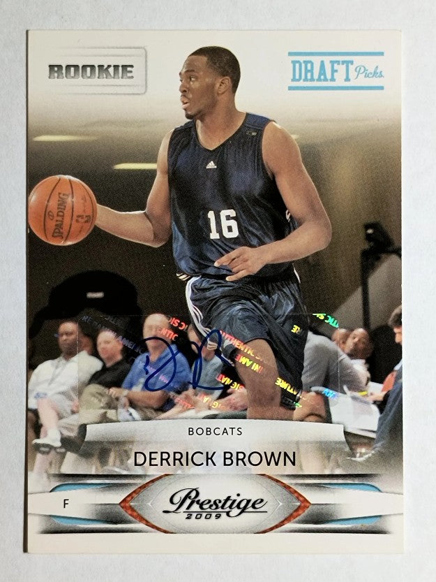 2009-10 Prestige Draft Picks Light Blue Autographs #188 Derrick Brown/699