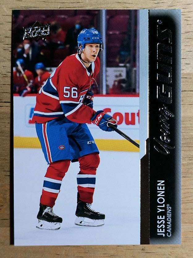 2021-22 Upper Deck #485 Jesse Ylonen YG RC