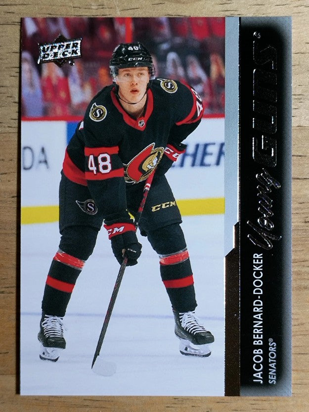 2021-22 Upper Deck #495 Jacob Bernard-Docker YG RC