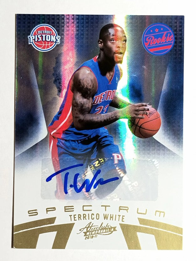 2010-11 Absolute Memorabilia Spectrum Signatures Gold #137 Terrico White/199