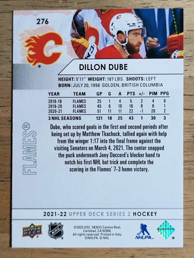 2021-22 Upper Deck #276 Dillon Dube
